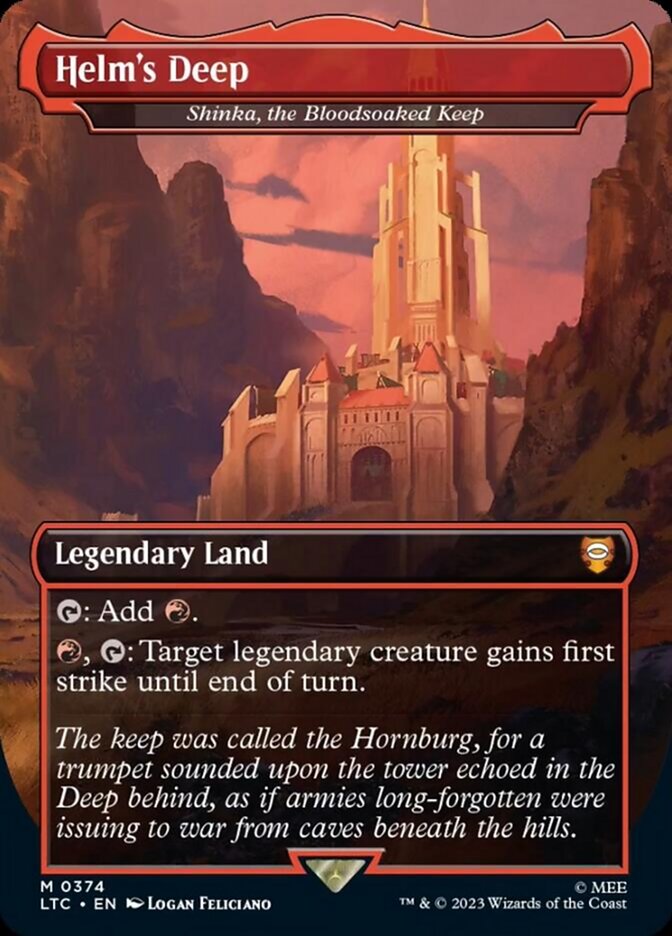 Helm's Deep - Shinka, the Bloodsoaked Keep [The Lord of the Rings: Tales of Middle-Earth Commander] | Card Merchant Takapuna