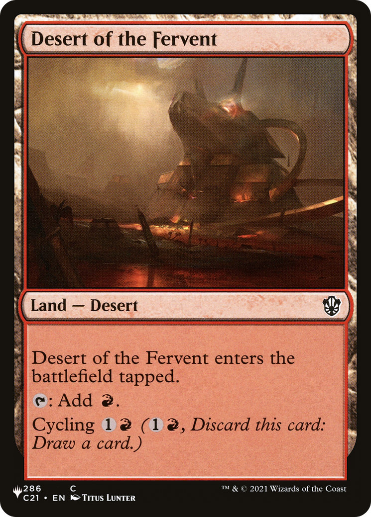 Desert of the Fervent [The List] | Card Merchant Takapuna