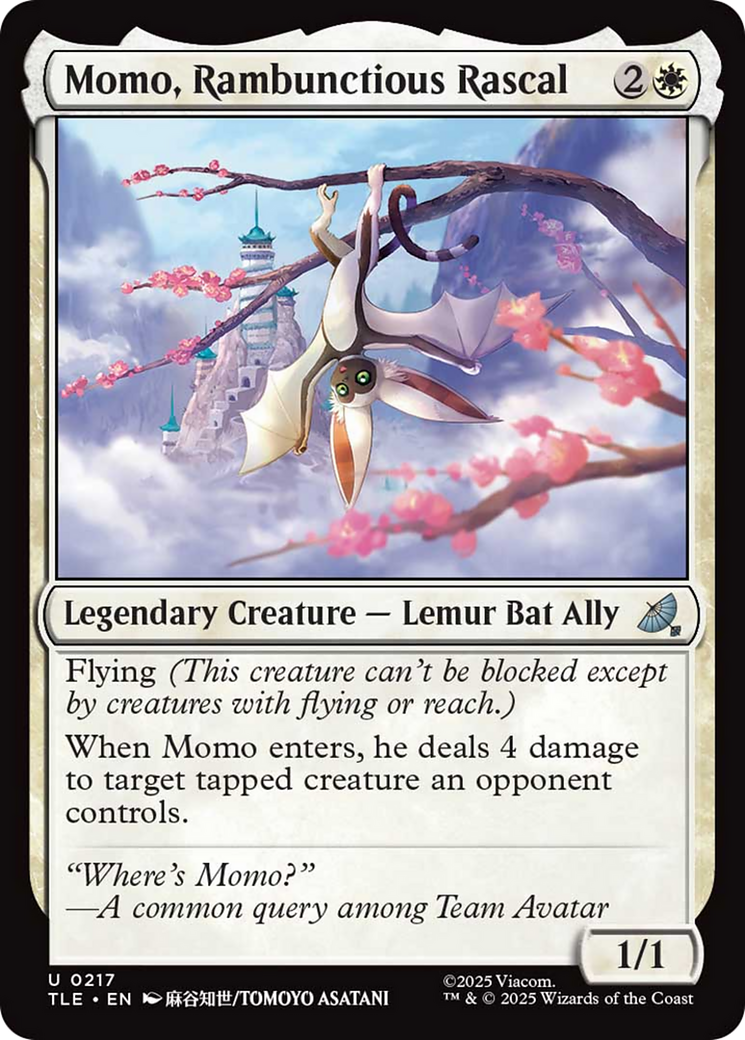 Momo, Rambunctious Rascal [Avatar: The Last Airbender: Eternal-Legal] | Card Merchant Takapuna