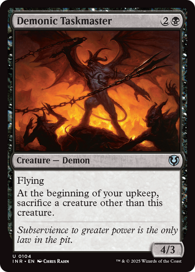 Demonic Taskmaster [Innistrad Remastered] | Card Merchant Takapuna
