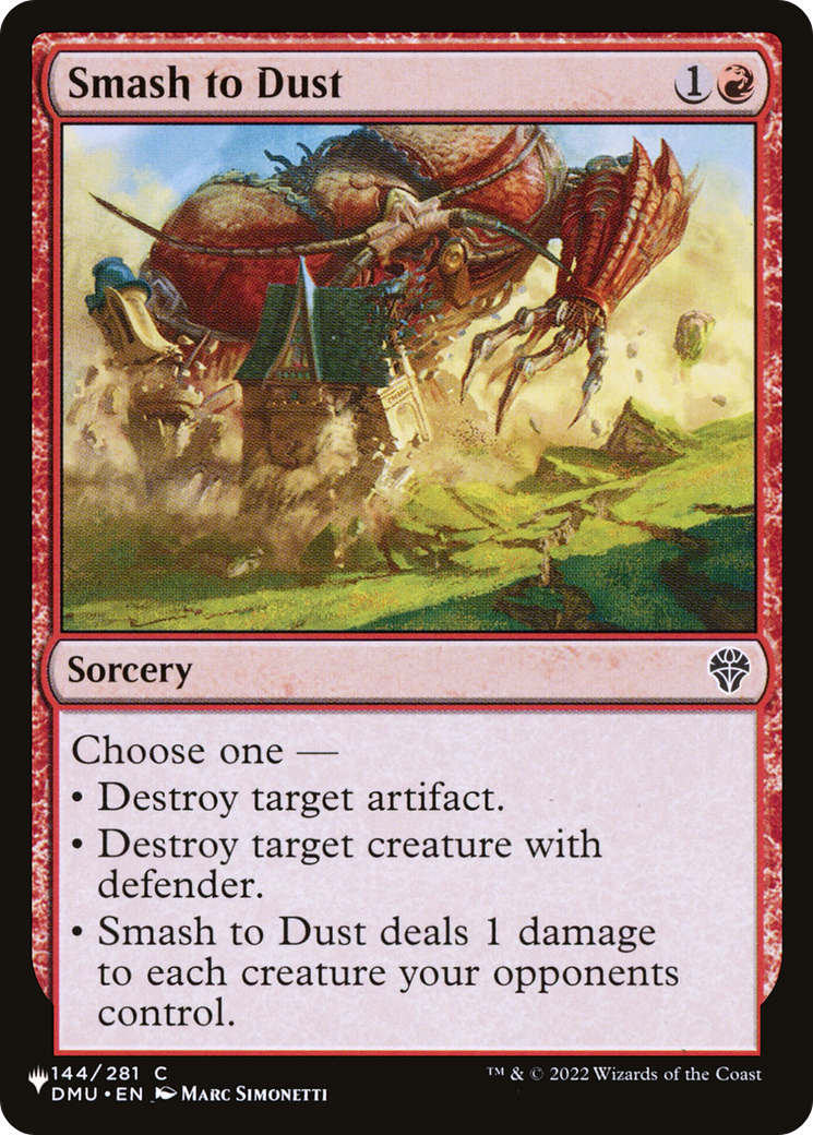 Smash to Dust [The List] | Card Merchant Takapuna