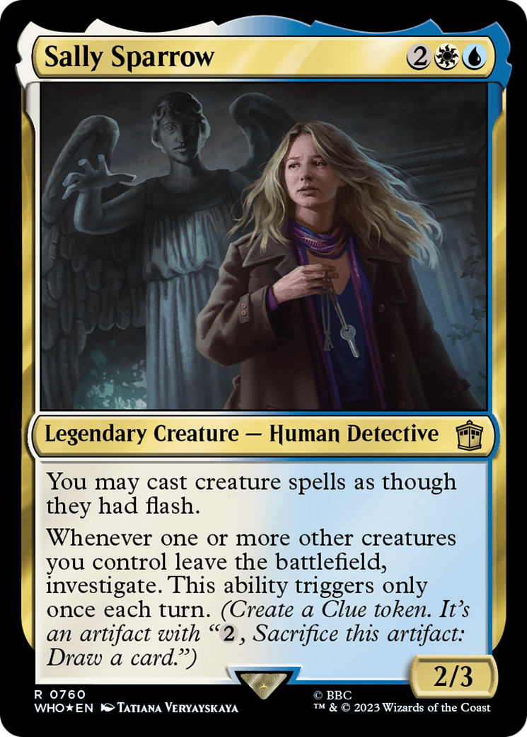 Sally Sparrow (Surge Foil) [Doctor Who] | Card Merchant Takapuna