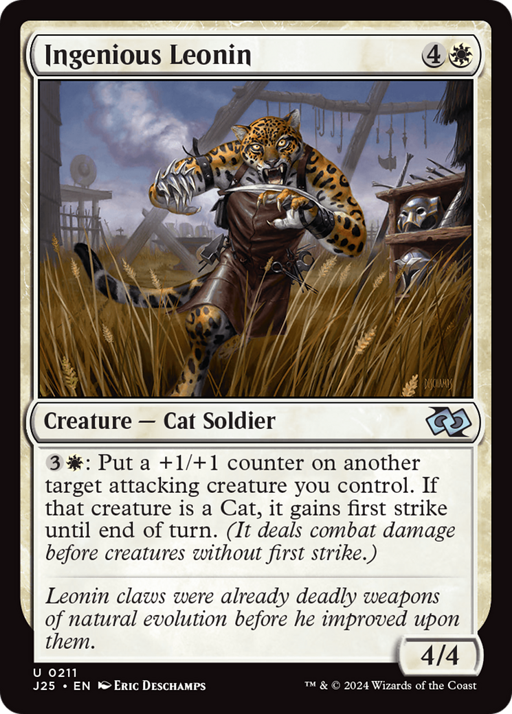 Ingenious Leonin [Foundations Jumpstart] | Card Merchant Takapuna