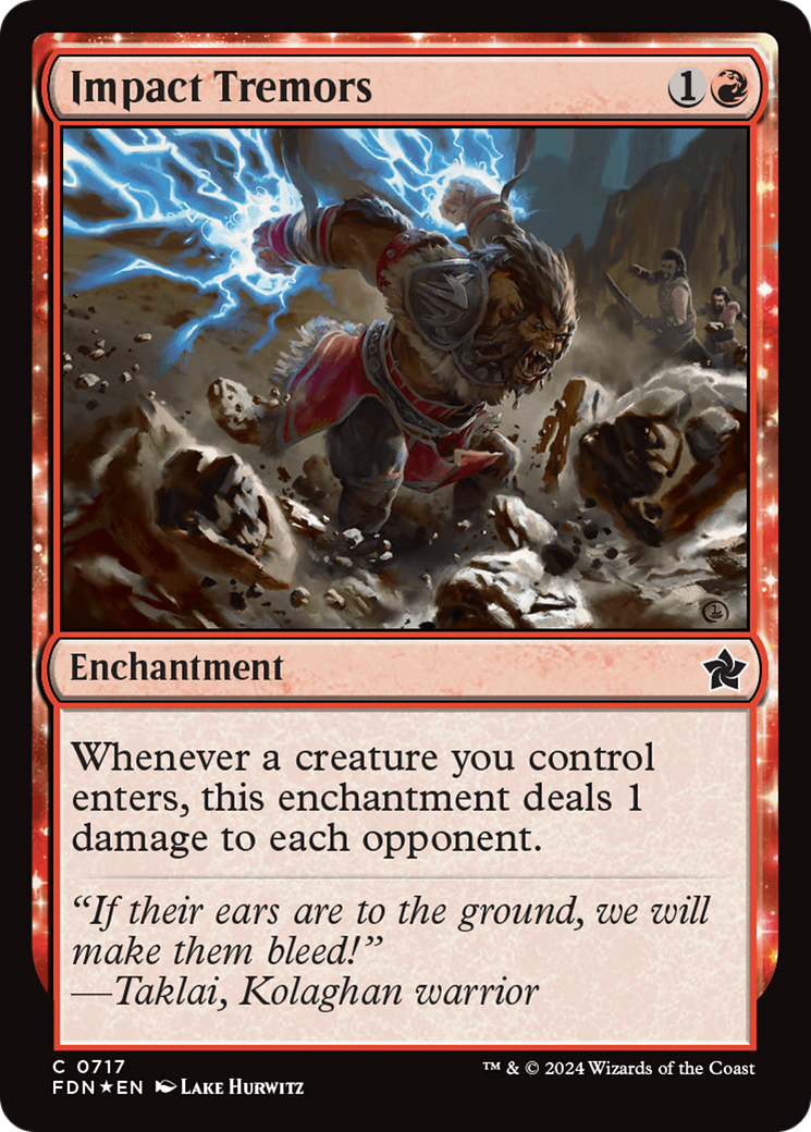 Impact Tremors [Foundations] | Card Merchant Takapuna