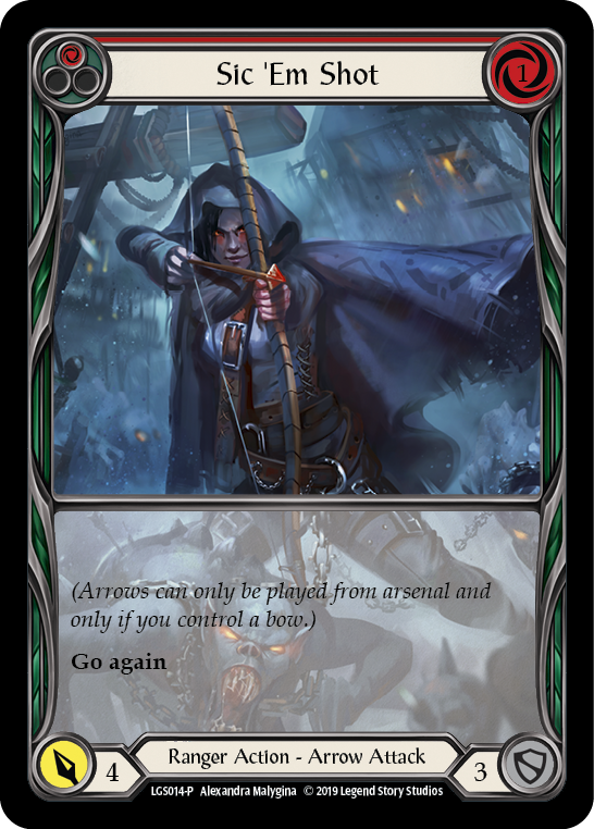 Sic 'Em Shot (Red) [LGS014-P] (Promo)  1st Edition Normal | Card Merchant Takapuna