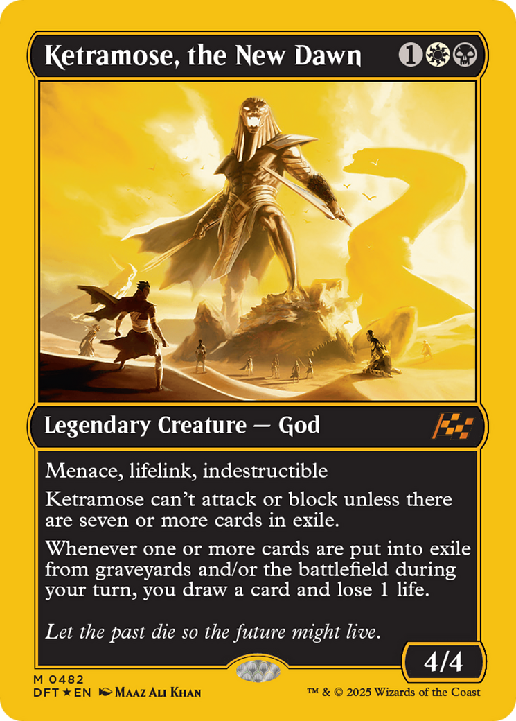Ketramose, the New Dawn (First-Place Foil) [Aetherdrift] | Card Merchant Takapuna