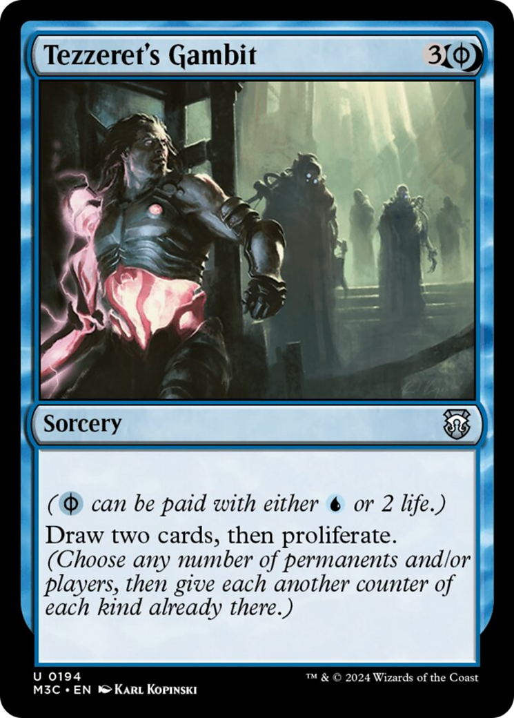 Tezzeret's Gambit (Ripple Foil) [Modern Horizons 3 Commander] | Card Merchant Takapuna