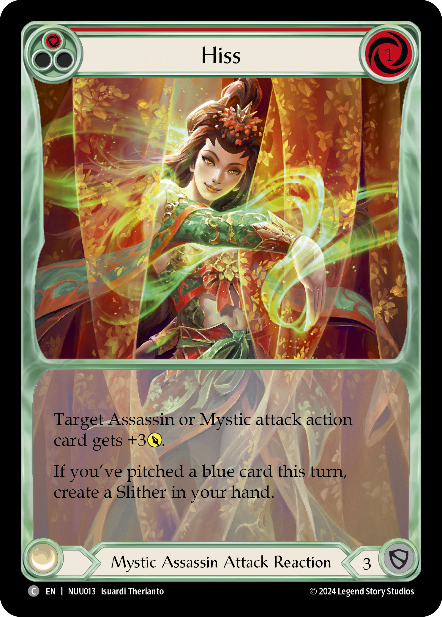 Hiss (Red) [NUU013] (Part the Mistveil Nuu Blitz Deck) | Card Merchant Takapuna