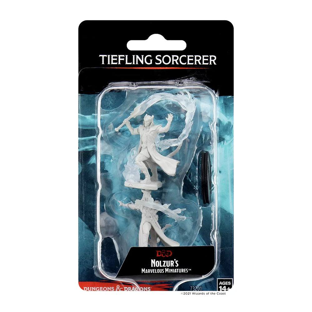 D&D Nolzur’s Marvelous Miniatures Marvelous Unpainted: Tiefling Male Sorcerer | Card Merchant Takapuna