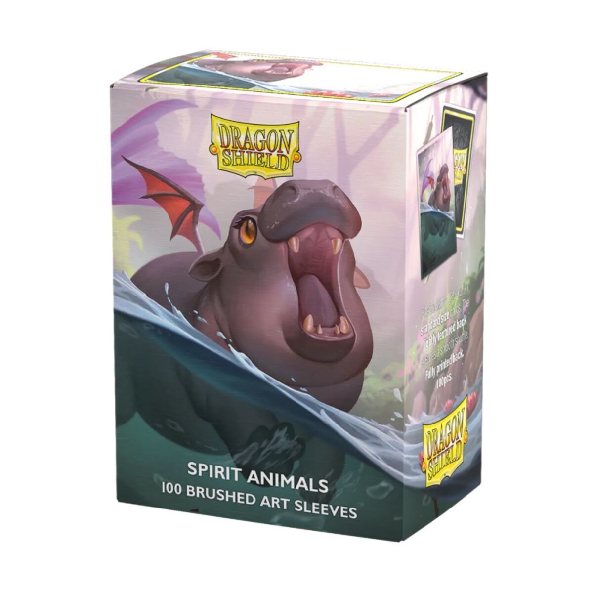 Dragon Shield  - Standard Size Brushed Art Sleeves - Spirit Animal Series