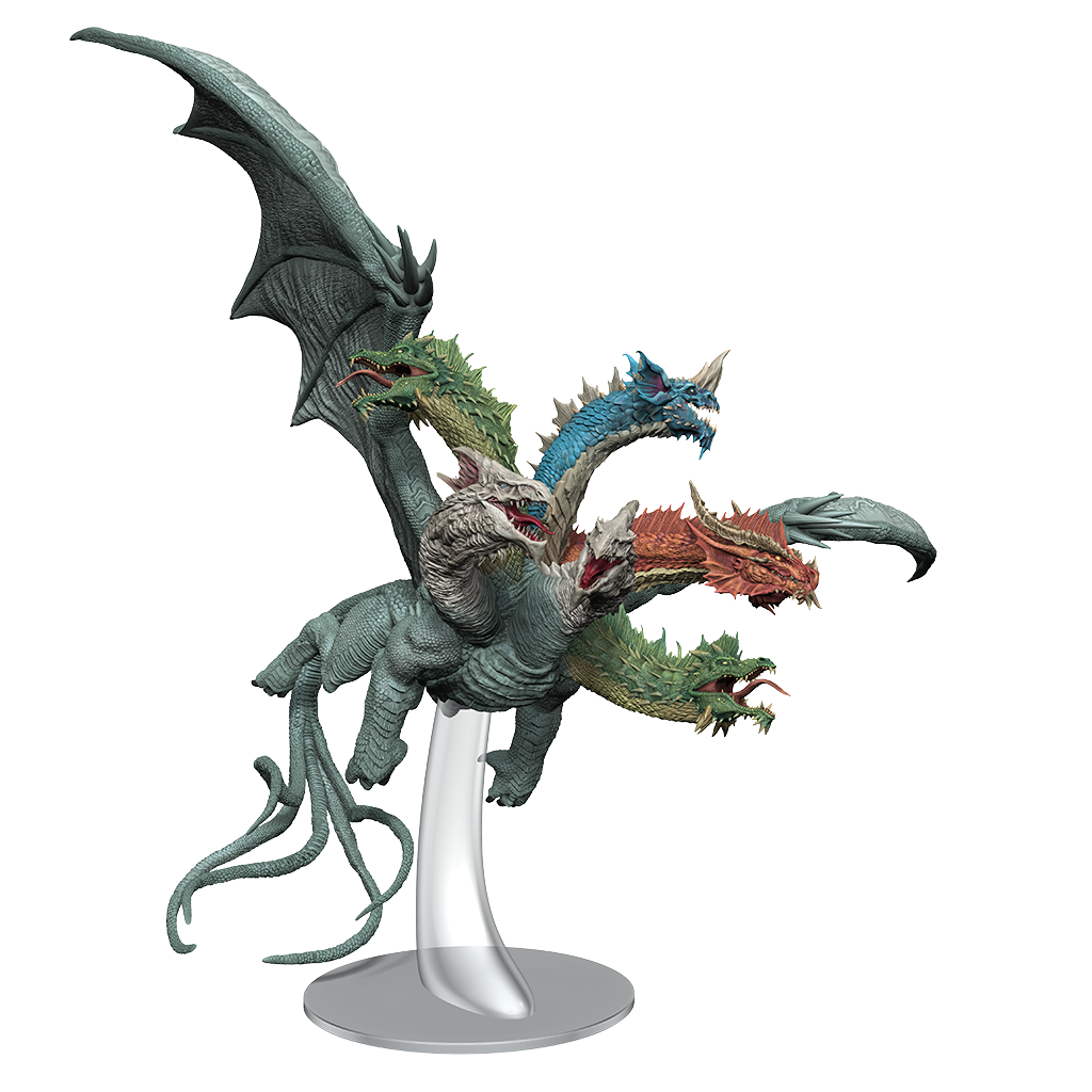 D&D Icons of the Realms Miniatures Fizban's Treasury of Dragons Dracohydra Premium Set 2 | Card Merchant Takapuna