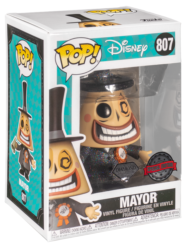 Disney Nightmare Before Christmas Pop! - Mayor (Diamond Collection Glitter) 807 | Card Merchant Takapuna