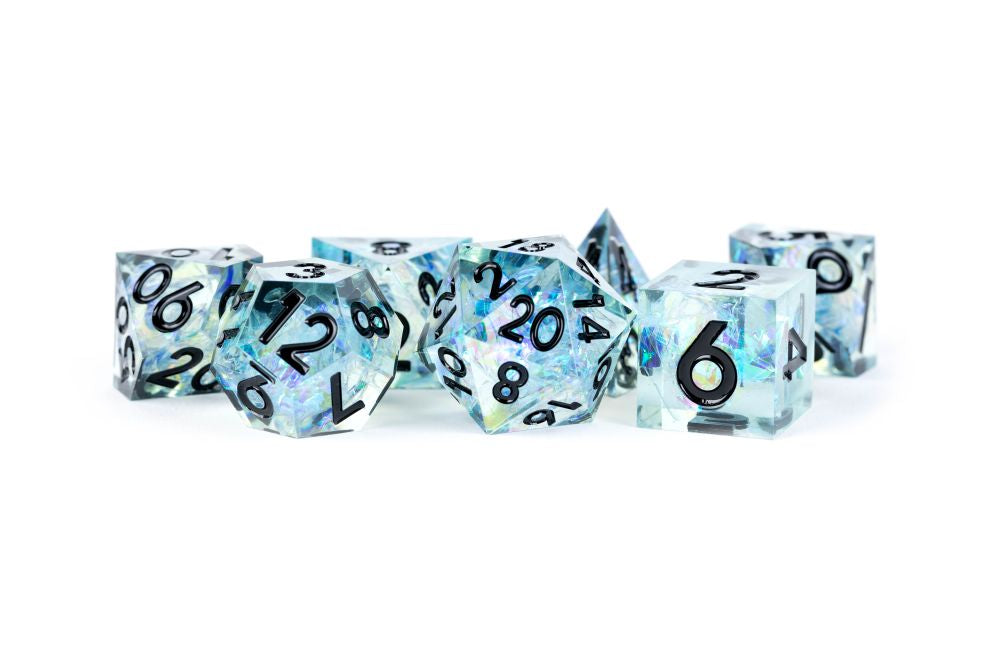 Fanroll: Handcrafted Sharp Edge Resin Dice Set | Card Merchant Takapuna