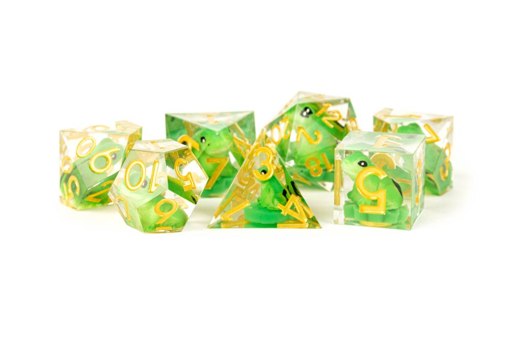 Fanroll: Handcrafted Sharp Edge Resin Dice Set | Card Merchant Takapuna