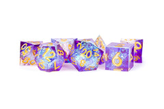 Fanroll: Handcrafted Sharp Edge Resin Dice Set | Card Merchant Takapuna