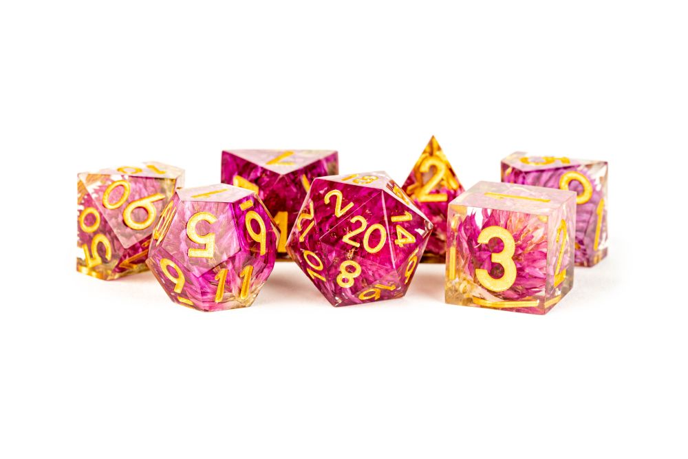 Fanroll: Handcrafted Sharp Edge Resin Dice Set | Card Merchant Takapuna