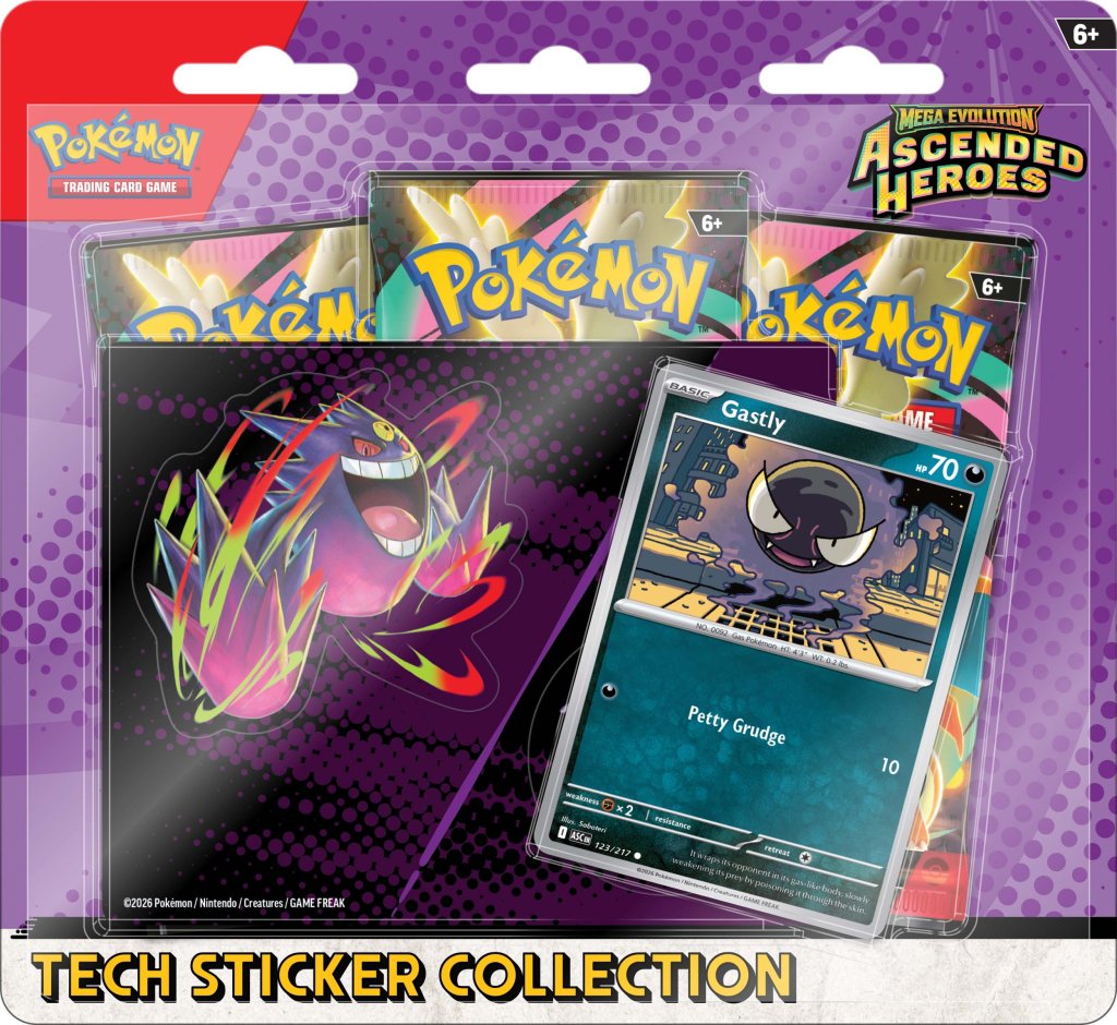 PKM Mega Evolution: Ascended Heroes - Tech Sticker Collection | Card Merchant Takapuna
