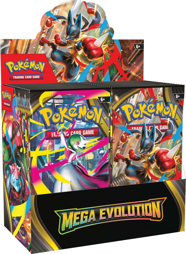 PKM Booster Box - Mega Evolution | Card Merchant Takapuna