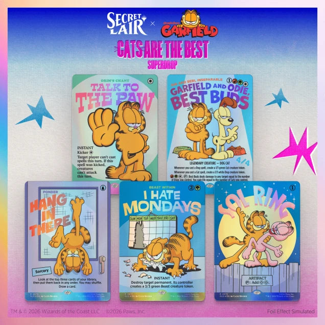 MTG Secret Lair x Garfield: Motivationally Challenged Foil Edition | Card Merchant Takapuna