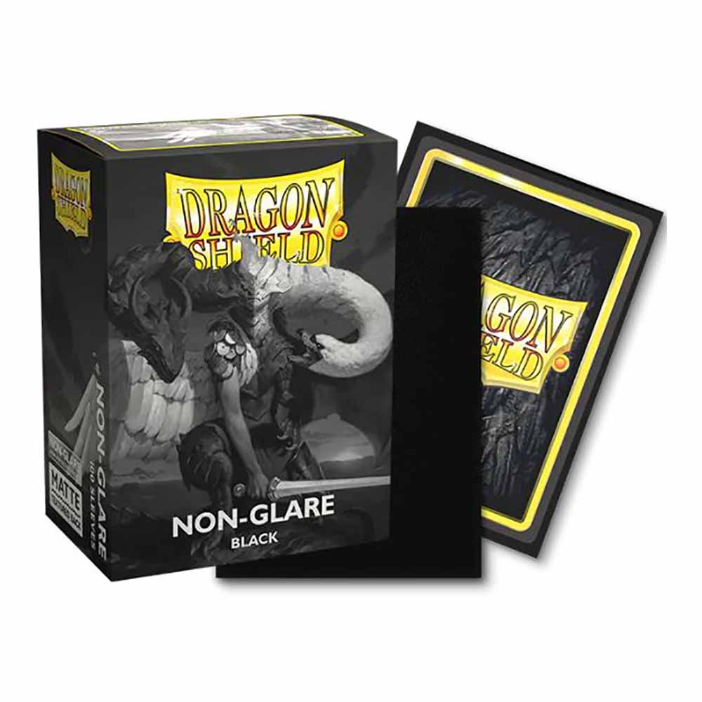 Dragonshield Matte Sleeves - Non-Glare Black | Card Merchant Takapuna