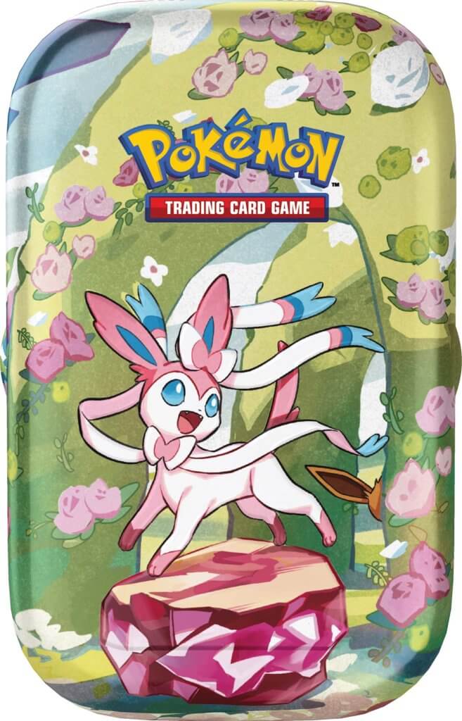 PKM S&V Prismatic Evolutions - Mini Tin | Card Merchant Takapuna