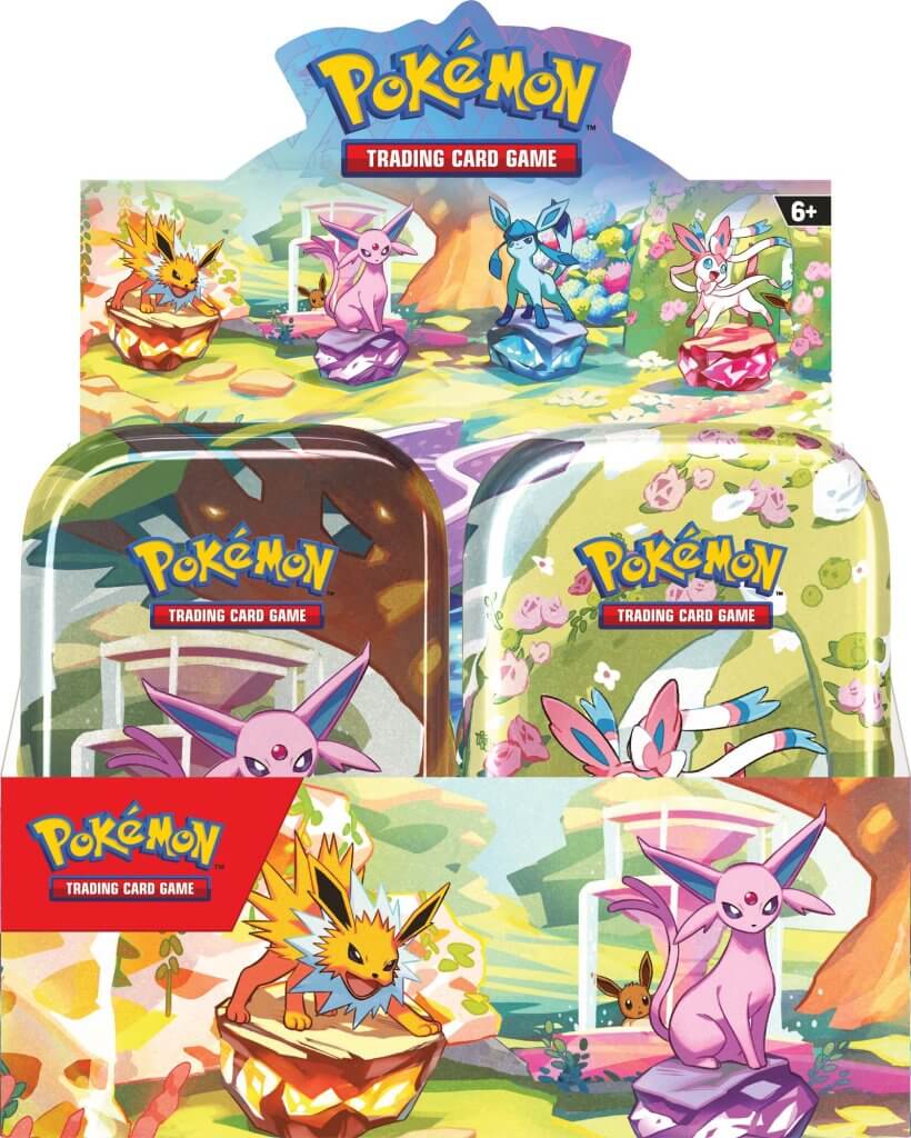PKM S&V Prismatic Evolutions - Mini Tin | Card Merchant Takapuna