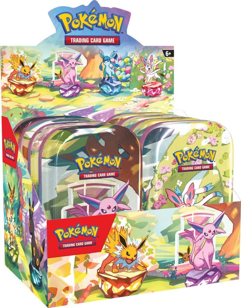 PKM S&V Prismatic Evolutions - Mini Tin | Card Merchant Takapuna