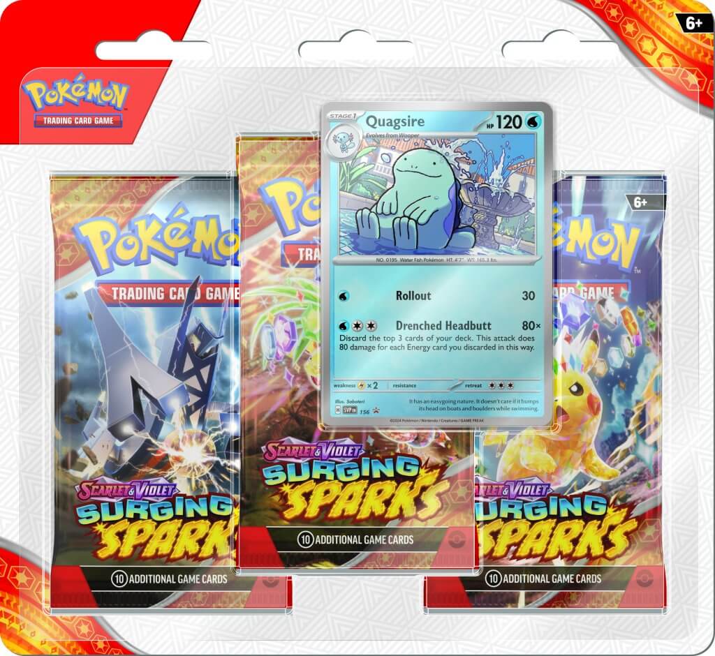 PKM 3-Pack Blister - Surging Sparks | Card Merchant Takapuna