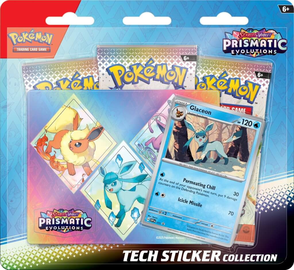 PKM S&V Prismatic Evolutions - Tech Sticker Collection | Card Merchant Takapuna