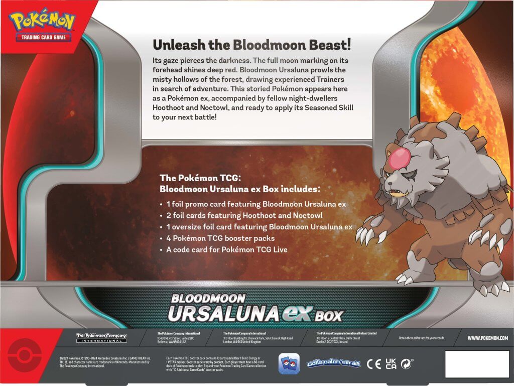 PKM EX Box - Bloodmoon Ursaluna | Card Merchant Takapuna
