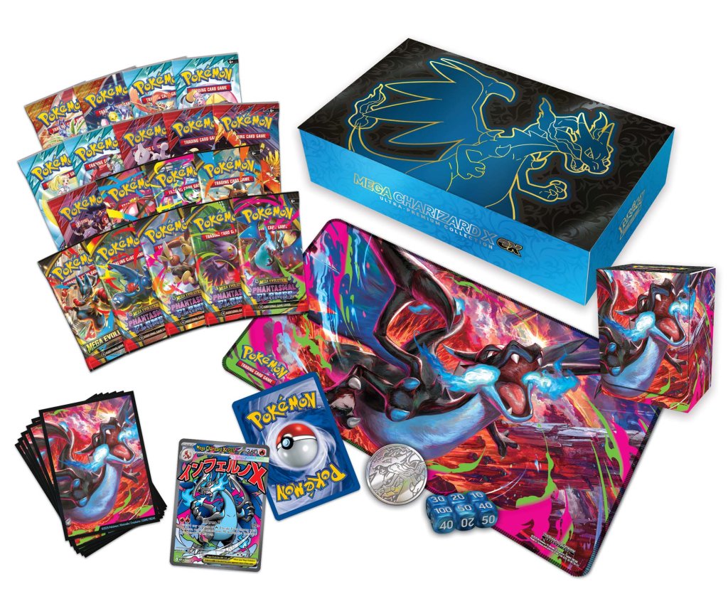 **Pre-Order** Pokemon TCG: Mega Charizard X ex Ultra-Premium Collection | Card Merchant Takapuna