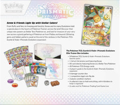 PKM Elite Trainer Box - Prismatic Evolutions | Card Merchant Takapuna