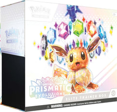 PKM Elite Trainer Box - Prismatic Evolutions | Card Merchant Takapuna