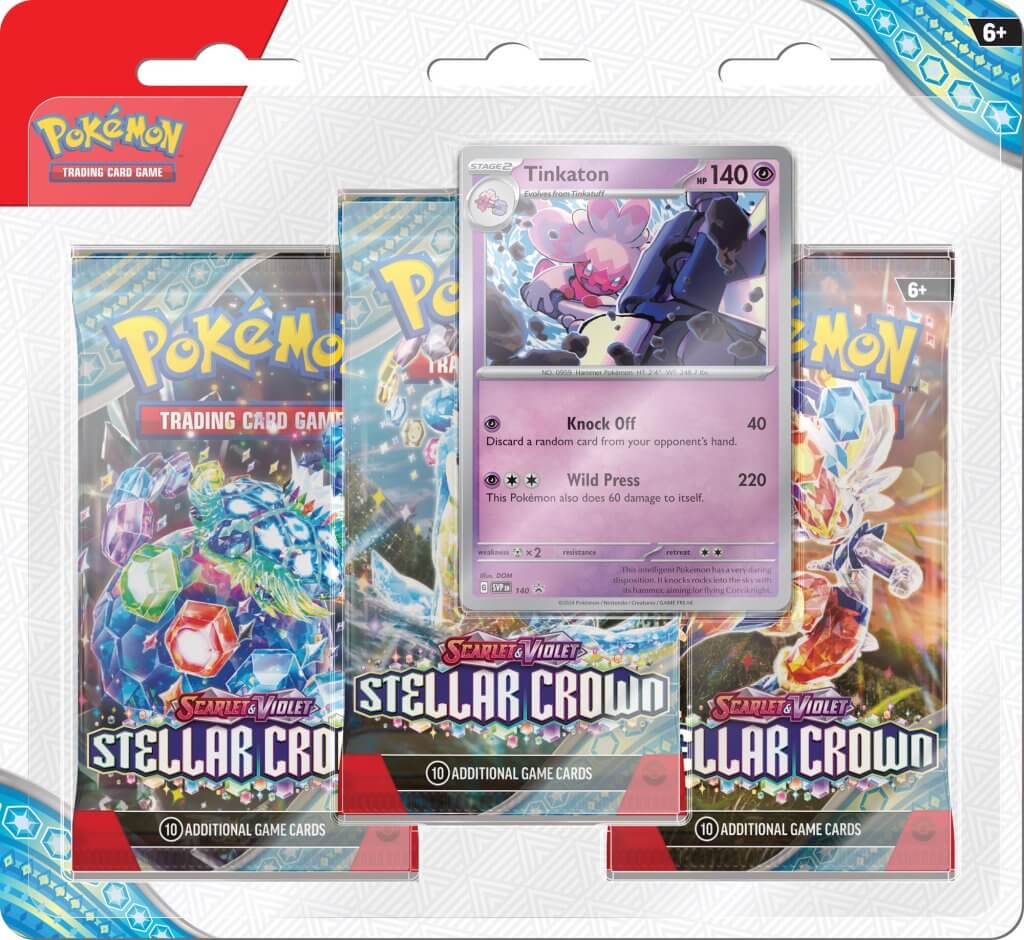 PKM 3-Pack Blister - Stellar Crown | Card Merchant Takapuna