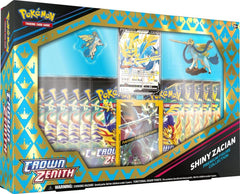 Pokemon TCG Crown Zenith Shiny Zacian/Zamazenta Figure Box | Card Merchant Takapuna