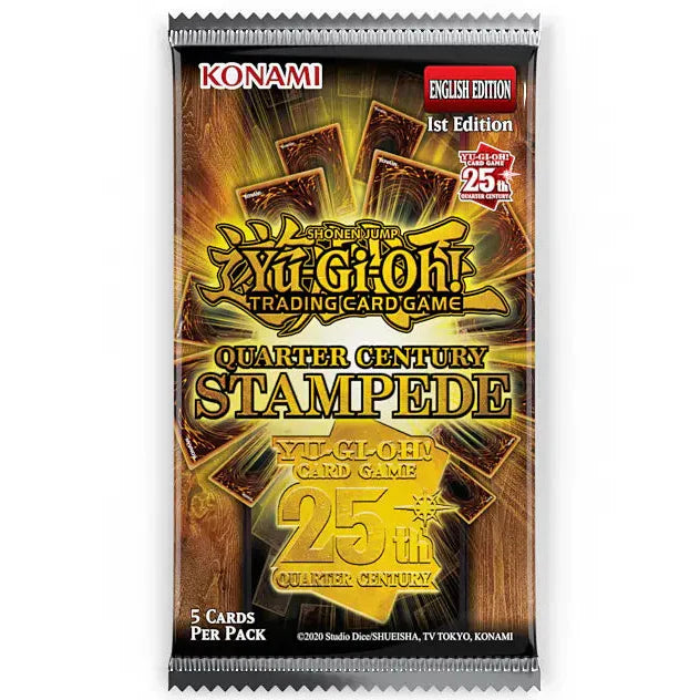 YGO Booster Pack - Quarter Century Stampede | Card Merchant Takapuna