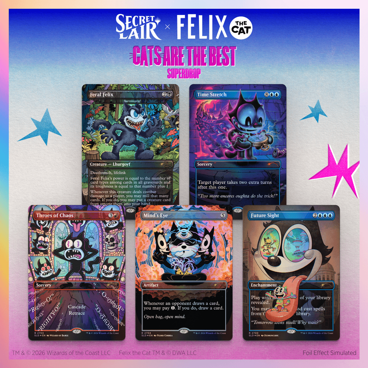 Secret Lair x Felix the Cat: Magic Bag of Tricks Foil Edition
