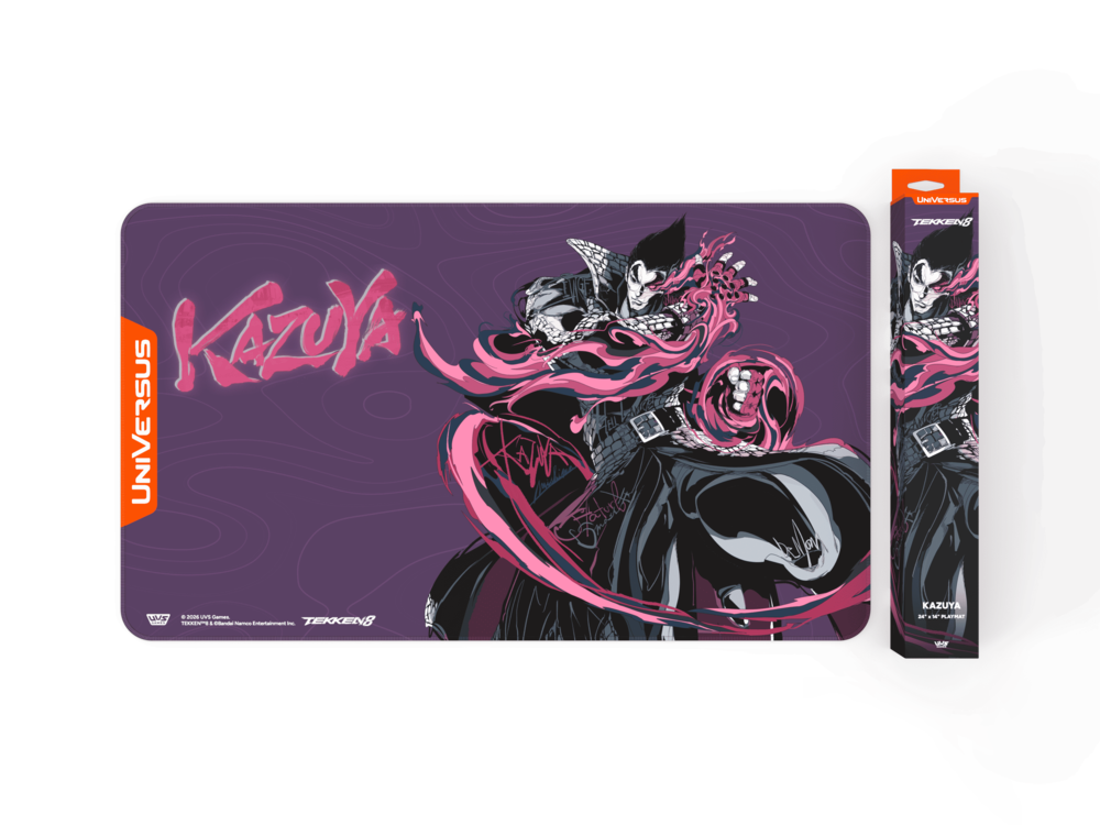 UniVersus – Tekken 8: Playmat – Kazuya Mishima | Card Merchant Takapuna