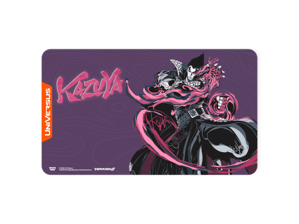 UniVersus – Tekken 8: Playmat – Kazuya Mishima | Card Merchant Takapuna