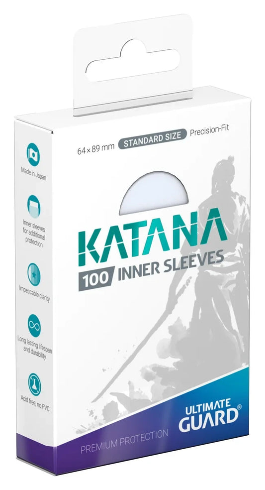 Ultimate Guard Katana Inner Sleeves 100ct Standard Size Transparent