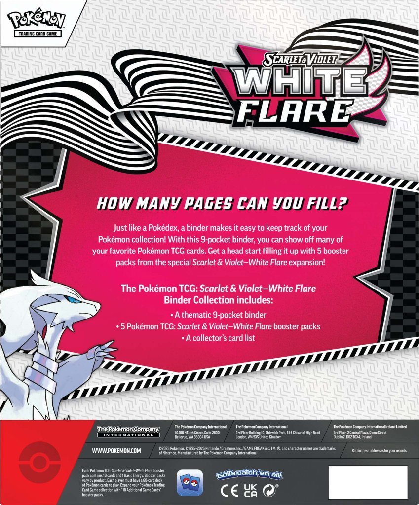PKM S&V - White Flare Binder Collection | Card Merchant Takapuna