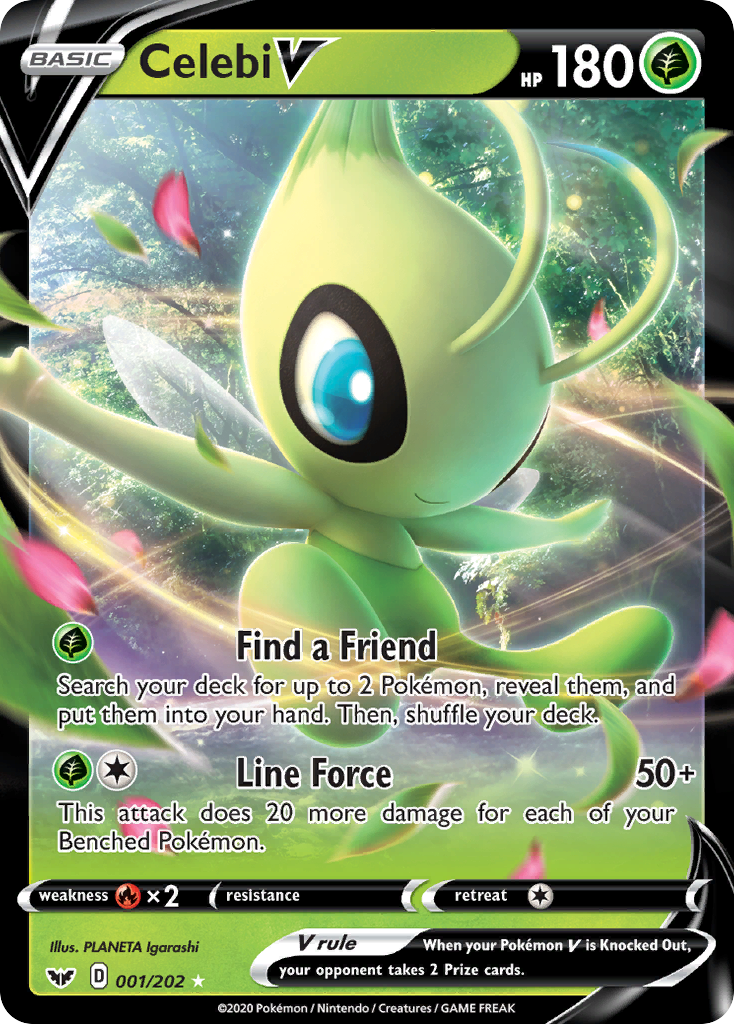 Celebi V (001/202) [Sword & Shield: Base Set] | Card Merchant Takapuna