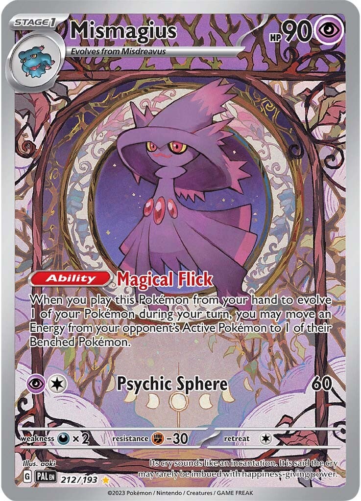 Mismagius (212/193) [Scarlet & Violet: Paldea Evolved] | Card Merchant Takapuna