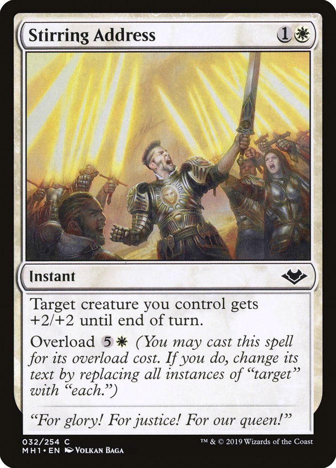 Stirring Address [Modern Horizons] | Card Merchant Takapuna