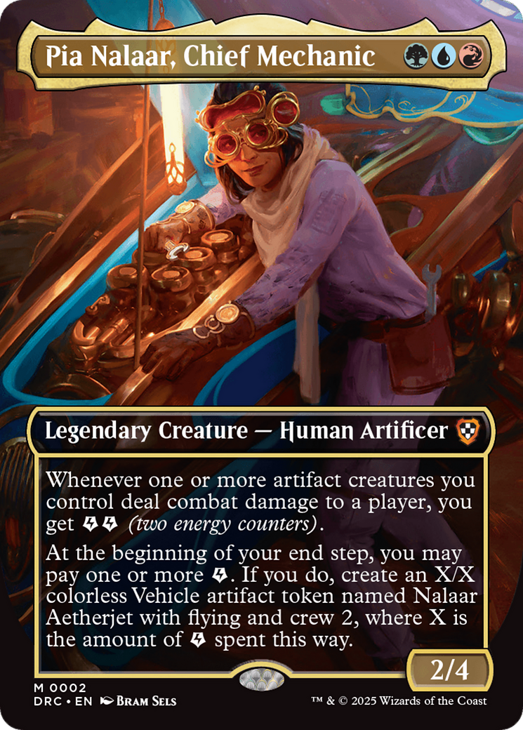 Pia Nalaar, Chief Mechanic (Borderless) [Aetherdrift Commander] | Card Merchant Takapuna