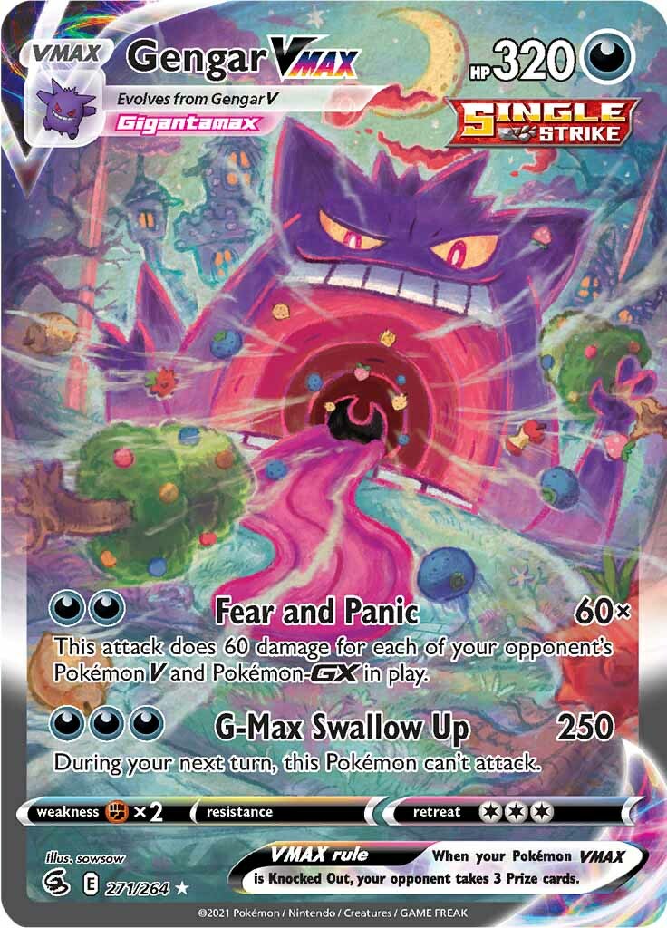 Gengar VMAX (271/264) [Sword & Shield: Fusion Strike] | Card Merchant Takapuna