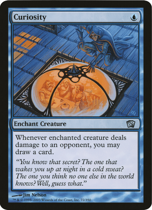 Curiosity (Oversized) [Eighth Edition Box Topper] | Card Merchant Takapuna