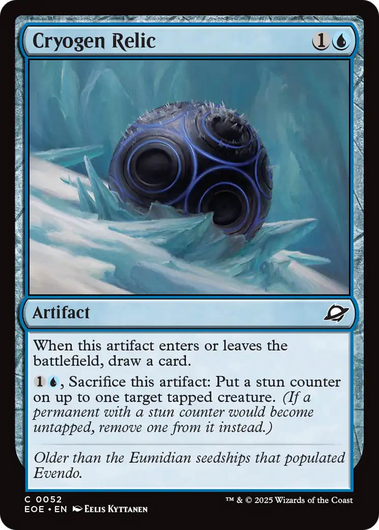Cryogen Relic [Edge of Eternities] | Card Merchant Takapuna