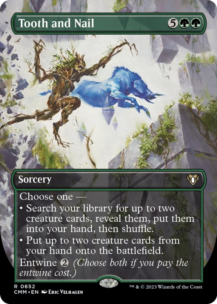 Tooth and Nail (Borderless Alternate Art) [Commander Masters] | Card Merchant Takapuna