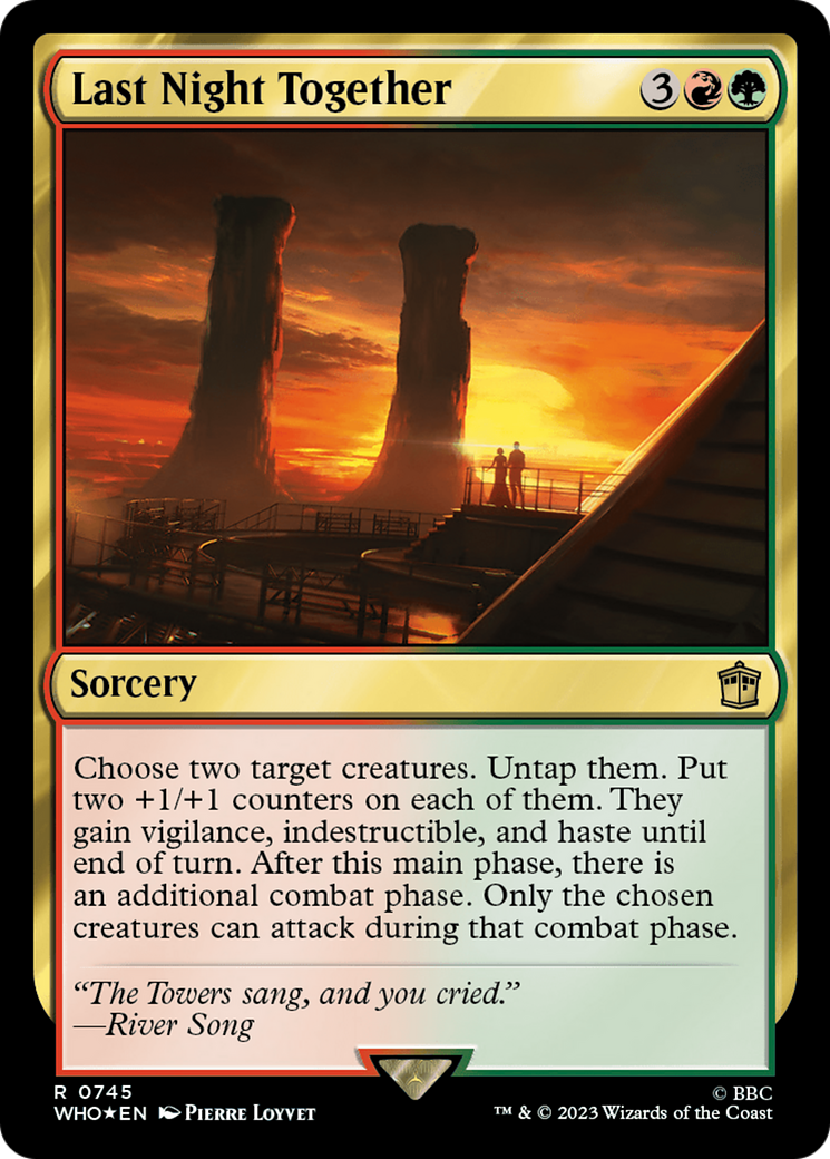 Last Night Together (Surge Foil) [Doctor Who] | Card Merchant Takapuna